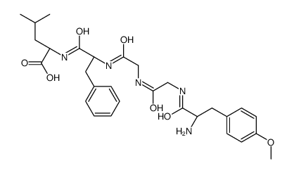 (2S)-2-[[(2S)-2-[[2-[[2-[[(2S)-2-amino-3-(4-methoxyphenyl)propanoyl]amino]acetyl]amino]acetyl]amino]-3-phenylpropanoyl]amino]-4-methylpentanoic acid结构式