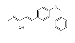 N-methyl-3-[4-[(4-methylphenyl)methoxy]phenyl]prop-2-enamide结构式