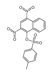 toluene-4-sulfonic acid-(2,4-dinitro-[1]naphthyl ester) Structure