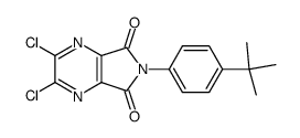 5,6-dichloropyrazine-2,3-dicarboxylic acid 4-(tert-butyl)phenylimide结构式