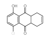 9,10-Anthracenedione,5-chloro-1,4,4a,9a-tetrahydro-8-hydroxy-结构式