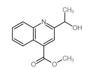 methyl 2-(1-hydroxyethyl)quinoline-4-carboxylate结构式