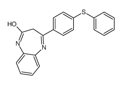 2H-1,5-Benzodiazepin-2-one, 1,3-dihydro-4-(4-(phenylthio)phenyl)- picture