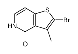 2-bromo-3-methyl-Thieno[3,2-c]pyridin-4(5H)-one Structure