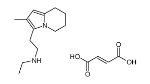 ethyl-[2-(2-methyl-5,6,7,8-tetrahydroindolizin-3-yl)ethyl]azanium,(Z)-4-hydroxy-4-oxobut-2-enoate Structure