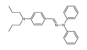 p-dipropylaminobenzaldehyde-N,N-diphenylhydrazone Structure