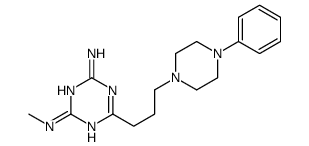 2-N-methyl-6-[3-(4-phenylpiperazin-1-yl)propyl]-1,3,5-triazine-2,4-diamine Structure