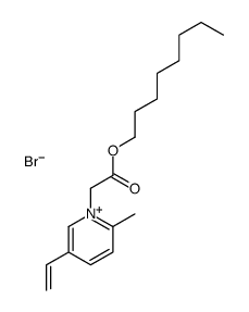 octyl 2-(5-ethenyl-2-methylpyridin-1-ium-1-yl)acetate,bromide Structure