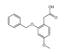 2-benzyloxy-4-methoxyphenylacetic acid Structure