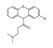 1-(2-Chloro-9H-thioxanthen-9-yl)-3-dimethylaminopropan-1-one结构式