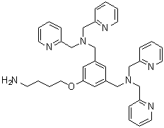 5-(4-Aminobutoxy)-N,N,N',N'-tetrakis(2-pyridinylmethyl)-1,3-benzenedimethanamine structure