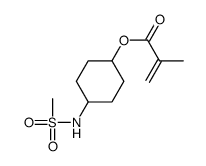 [4-(methanesulfonamido)cyclohexyl] 2-methylprop-2-enoate结构式