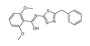 N-(5-benzyl-1,3,4-thiadiazol-2-yl)-2,6-dimethoxybenzamide Structure