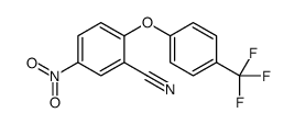 5-nitro-2-[4-(trifluoromethyl)phenoxy]benzonitrile结构式