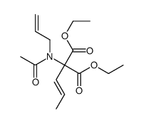 diethyl 2-[acetyl(prop-2-enyl)amino]-2-prop-1-enylpropanedioate结构式