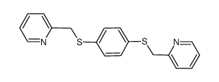 1,4-bis(pyridine-2-yl-methanethio)benzene结构式