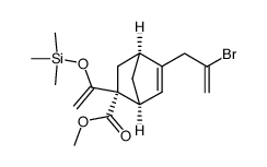 methyl (1S,2R,4S)-5-(2-bromoallyl)-2-(1-((trimethylsilyl)oxy)vinyl)bicyclo[2.2.1]hept-5-ene-2-carboxylate Structure