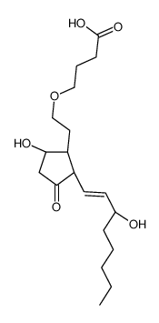 4-[2-[(1R,2R,5S)-5-hydroxy-2-[(E,3S)-3-hydroxyoct-1-enyl]-3-oxocyclopentyl]ethoxy]butanoic acid Structure