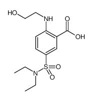 5-[(DIETHYLAMINO)SULFONYL]-2-[(2-HYDROXYETHYL)AMINO]BENZOIC ACID Structure