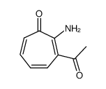 2,4,6-Cycloheptatrien-1-one, 3-acetyl-2-amino- (9CI)结构式