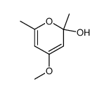 4-Methoxy-2,6-dimethyl-2H-pyran-2-ol Structure