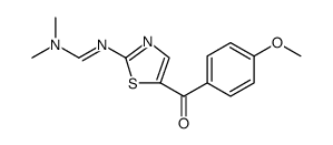 Methanimidamide, N'-[5-(4-methoxybenzoyl)-2-thiazolyl]-N,N-dimethyl结构式