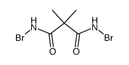 dimethyl-malonic acid bis-bromoamide结构式