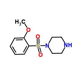 1-[(2-Methoxyphenyl)sulfonyl]piperazine结构式