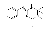 2,2,3-trimethyl-10H-[1,3,5]triazino[1,2-a]benzimidazole-4-thione Structure