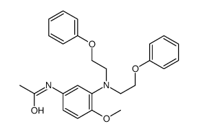 N-[3-[bis(2-phenoxyethyl)amino]-4-methoxyphenyl]acetamide Structure