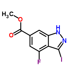 Methyl 4-fluoro-3-iodo-1H-indazole-6-carboxylate structure