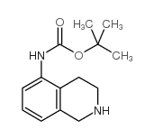 (1,2,3,4-四氢异喹啉-5-基)-氨基甲酸叔丁酯结构式