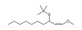 1-Decene, 3-[(1,1-dimethylethyl)thio]-1-methoxy-, (Z) Structure