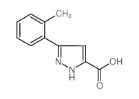 3-(2-methylphenyl)-1H-pyrazole-5-carboxylic acid Structure