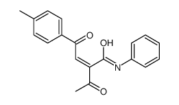 2-acetyl-4-(4-methylphenyl)-4-oxo-N-phenylbut-2-enamide Structure