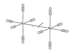 μ-1.2-propanediylbis(pentacarbonylrhenium)结构式