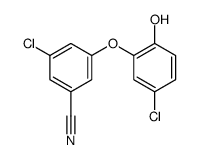 3-chloro-5-(5-chloro-2-hydroxyphenoxy)benzonitrile结构式