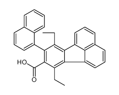 7,10-diethyl-9-naphthalen-1-ylfluoranthene-8-carboxylic acid Structure