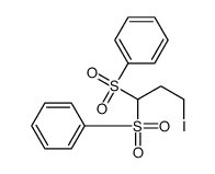 [1-(benzenesulfonyl)-3-iodopropyl]sulfonylbenzene Structure