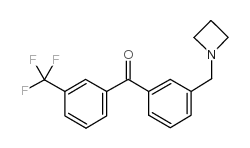 3-AZETIDINOMETHYL-3'-TRIFLUOROMETHYLBENZOPHENONE Structure