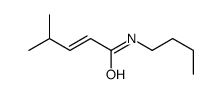 N-butyl-4-methylpent-2-enamide结构式