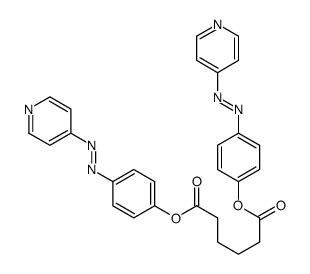 bis[4-(pyridin-4-yldiazenyl)phenyl] hexanedioate Structure