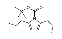 tert-butyl 2,5-dipropylpyrrole-1-carboxylate结构式