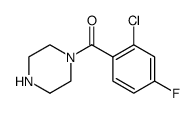 Methanone, (2-chloro-4-fluorophenyl)-1-piperazinyl Structure