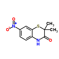 2,2-Dimethyl-7-nitro-2H-1,4-benzothiazin-3(4H)-one Structure