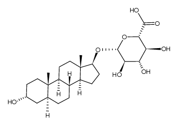 Androstane-3,17-diol Glucuronide Structure