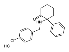 2-[(4-chlorophenyl)methylamino]-2-phenylcyclohexan-1-one,hydrochloride结构式