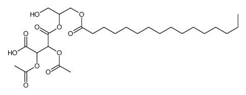 [1-(hydroxymethyl)-2-[(1-oxohexadecyl)oxy]ethyl] hydrogen 2,3-diacetoxysuccinate结构式