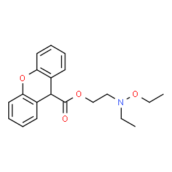 2-(ETHOXY(ETHYL)AMINO)ETHYL 9H-XANTHENE-9-CARBOXYLATE picture