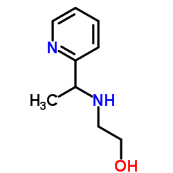 2-{[1-(2-Pyridinyl)ethyl]amino}ethanol结构式